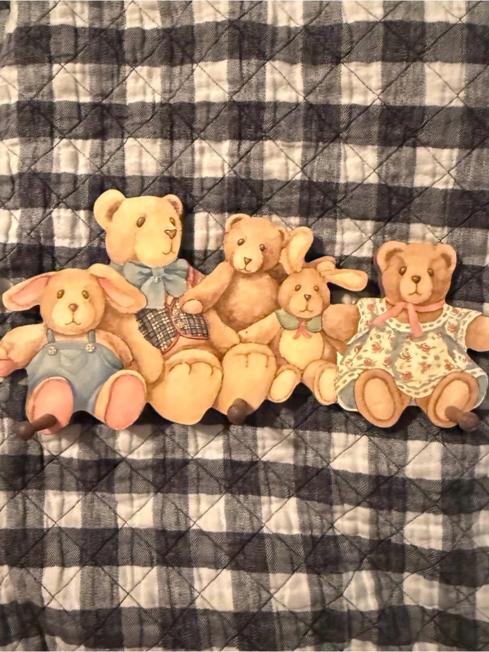 Grandma Cottagecore Small Coat Hanger/Decor Piece from the 90s